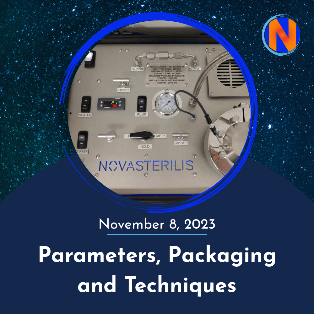 Parameters, Packaging and Techniques Novagenesis Tech Talk Graphic
