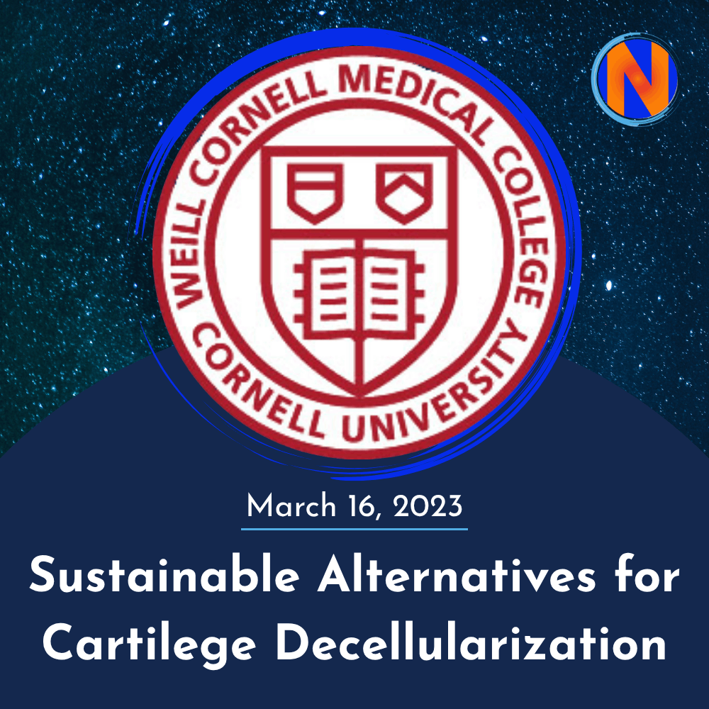 Sustainable Alternatives for Cartilege Decellularization Tech Talk Graphic